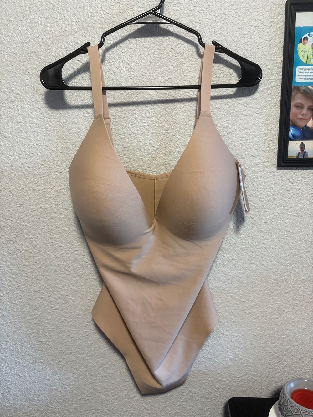 NWT Skims Body Super Push up Thong Bodysuit in Clay XL